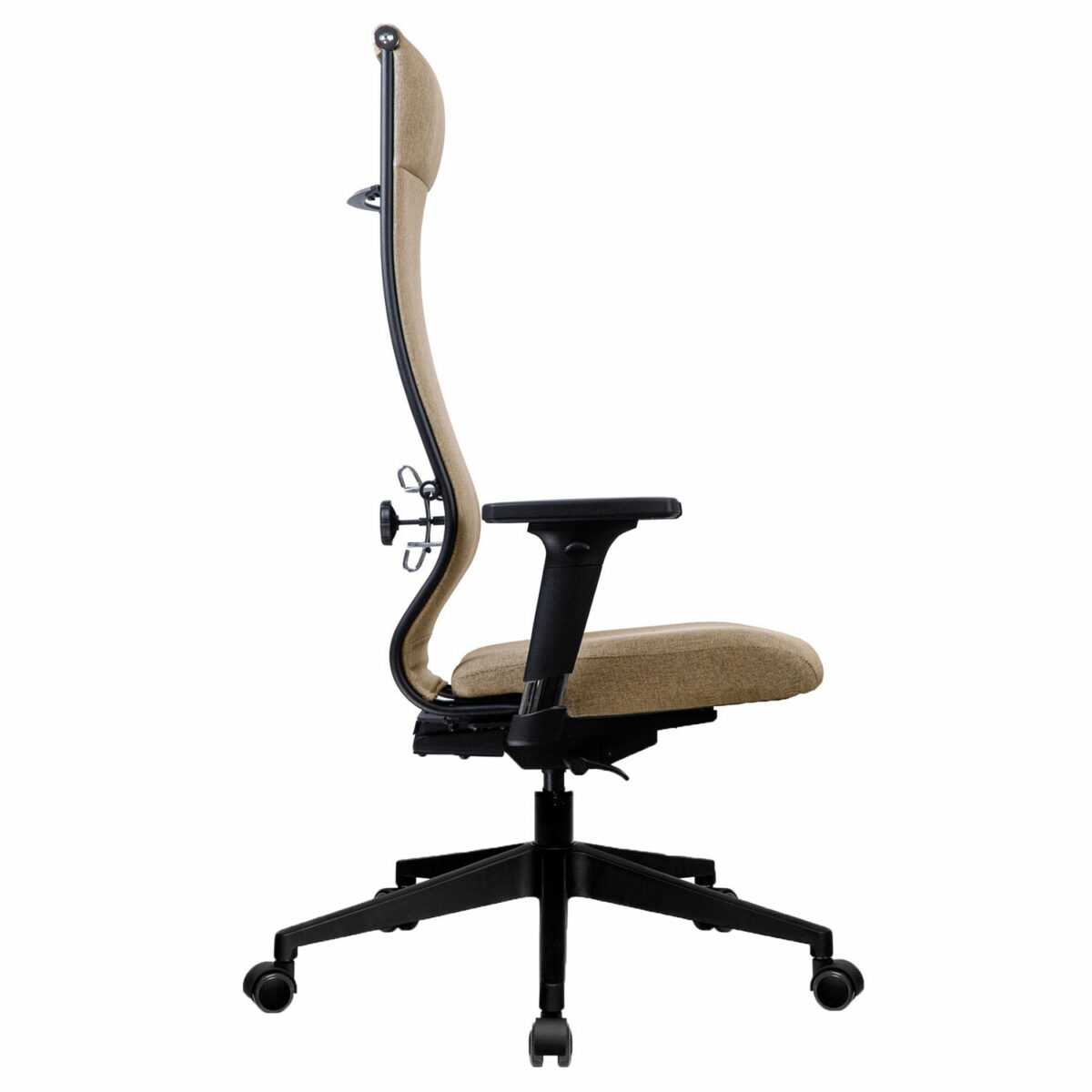 Кресло МЕТТА "ErgoLife" 10 B1-162D, пластик, синхромеханизм, 2D-подлокотники, ткань, бежевое — изображение 5