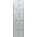 Шкаф металлический для сумок ПРАКТИК "ML/LS 24-60" восьмисекционный, 1830х600х500 мм, 33 кг, разборный, LS-24 — изображение 4