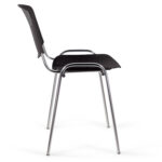 Стул STAFF "Iso Plast CF-009", хром каркас, пластик черный, 532571 — изображение 4