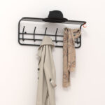 Вешалка настенная с полкой "ВСП7", 265х725х220 мм, 6 крючков, металл, черная, ВСП 7 Ч — изображение 3