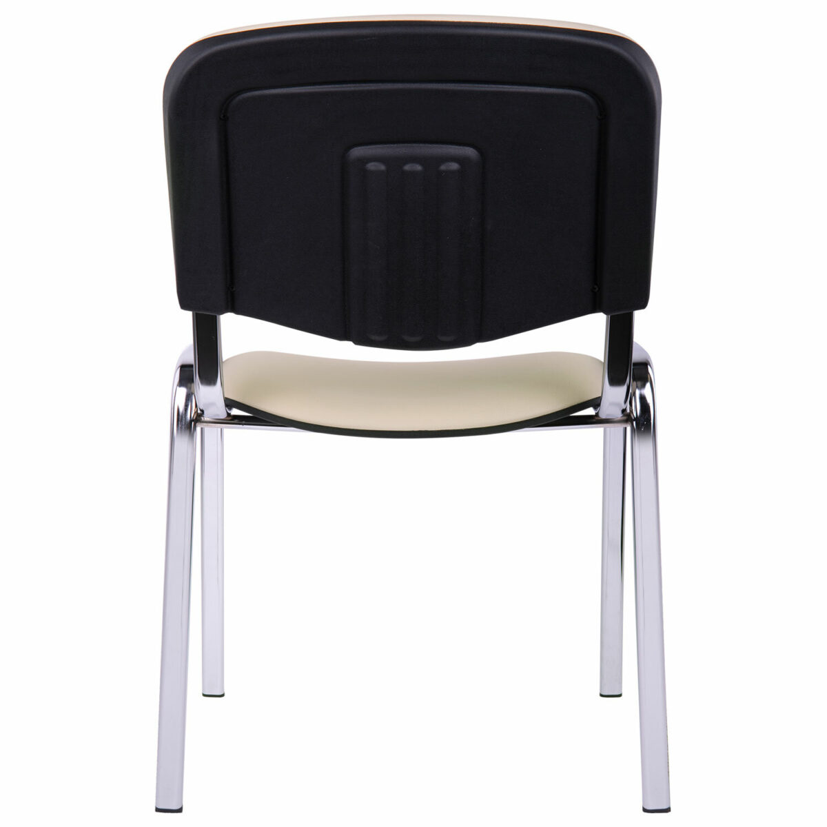 Стул для персонала и посетителей "ИЗО", хромированный каркас, кожзаменитель бежевый Z-21 — изображение 5