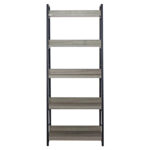 Стеллаж на металлокаркасе BRABIX "LOFT SH-003", 600х350х1500 мм, 5 полок, цвет дуб антик, 641235 — изображение 3