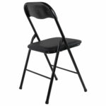 Стул складной BRABIX "Golf CF-007", черный каркас, кожзам черный, гофрокороб, 533024 — изображение 7