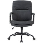 Кресло Chairman CH 301, подлокотники металл, пятилучие металл, экокожа, черное, 7145932 — изображение 3