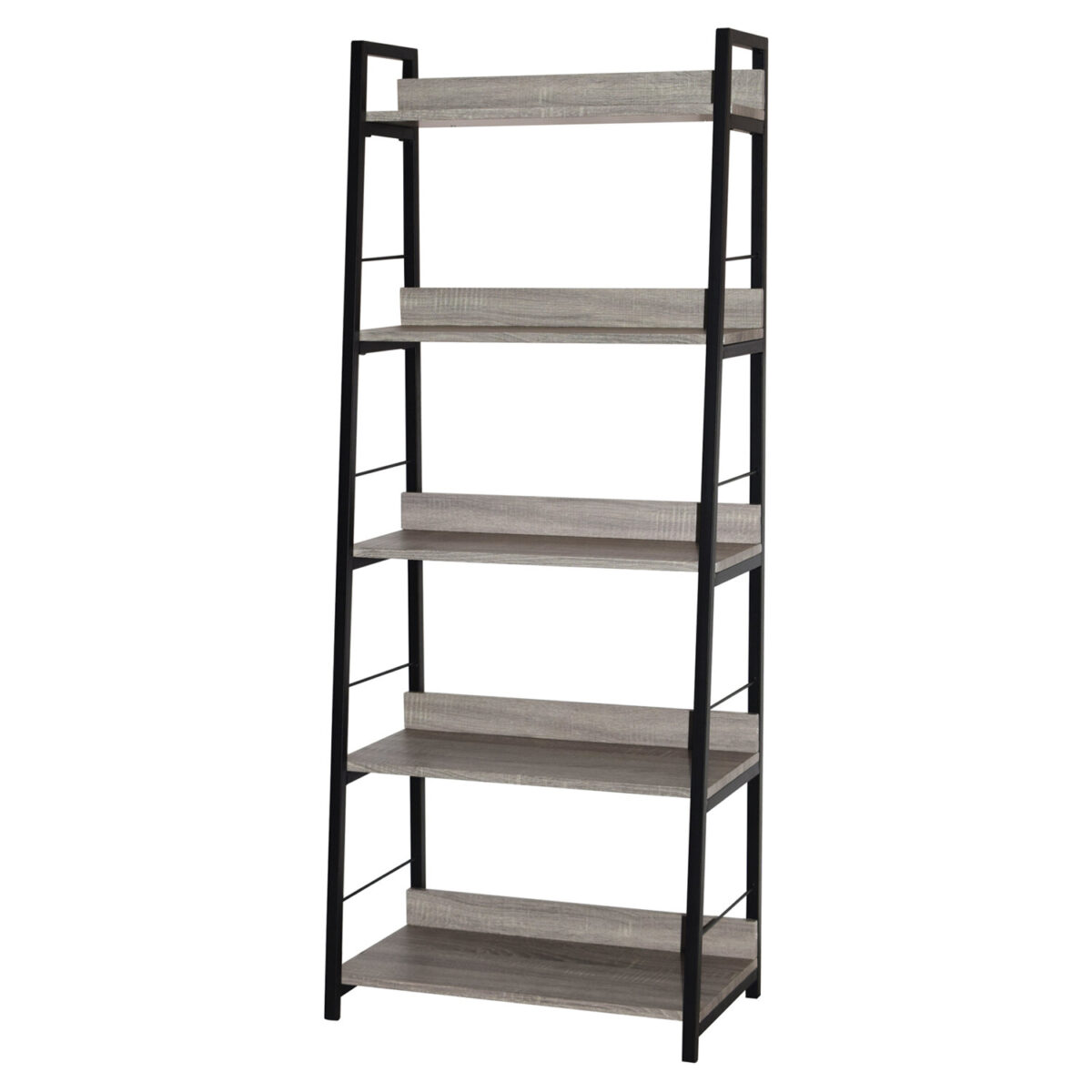 Стеллаж на металлокаркасе BRABIX "LOFT SH-003", 600х350х1500 мм, 5 полок, цвет дуб антик, 641235 — изображение 4