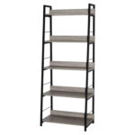 Стеллаж на металлокаркасе BRABIX "LOFT SH-003", 600х350х1500 мм, 5 полок, цвет дуб антик, 641235 — изображение 4