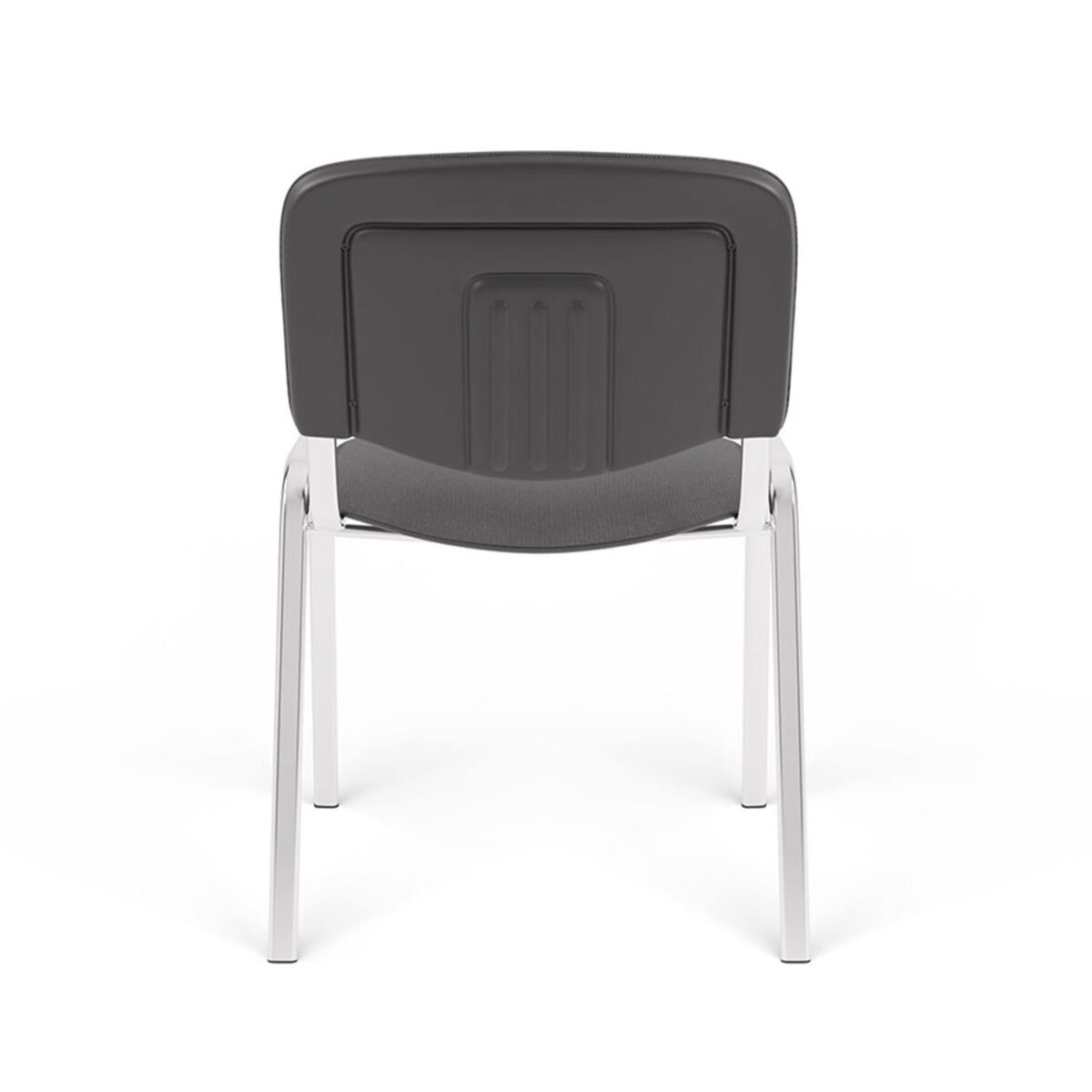 Стул для персонала и посетителей "ИЗО", хромированный каркас, ткань серая С-73, В-40 — изображение 6