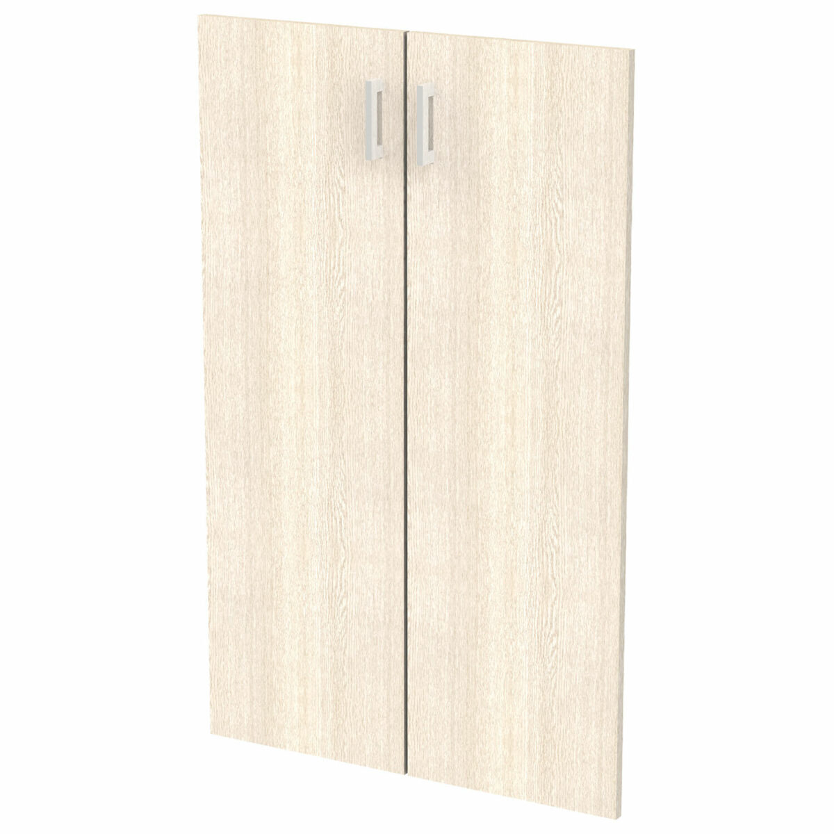 Дверь ЛДСП средняя "Арго", КОМПЛЕКТ 2 шт., 355х18х1150 мм, ясень шимо, А-604 — изображение 1