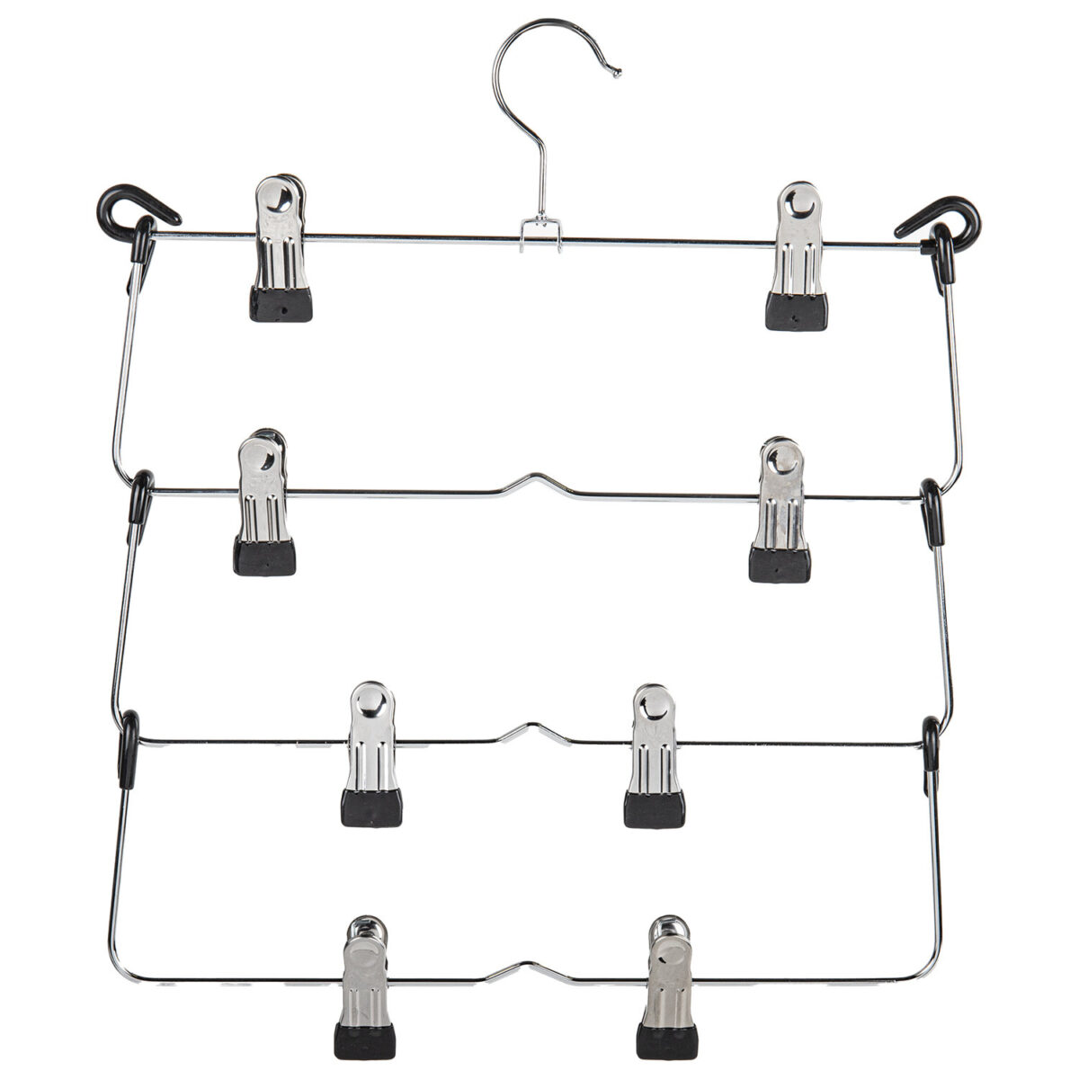 0a2476fb5a2db53f7a10425cce89ce40_xl Вешалка-плечики качели, 4 секции, металлическая, с клипсами для юбок и брюк, BRABIX, 607472 — изображение 1