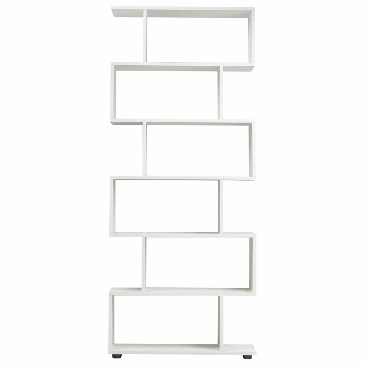 Стеллаж BRABIX "Scandi SH-008", 730х250х1760 мм, 6 секций, ЛДСП, белый, 641897, ЦБ013658-1 — изображение 5