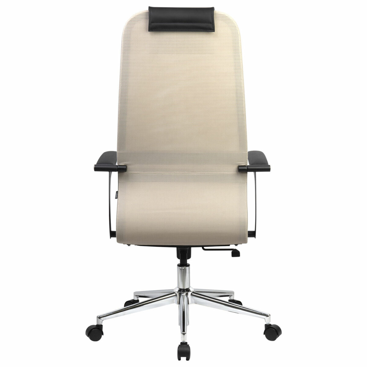 Кресло офисное BRABIX PREMIUM "Ultimate EX-801" хром, плотная двойная сетка Х2, черное/бежевое, 532919 — изображение 5