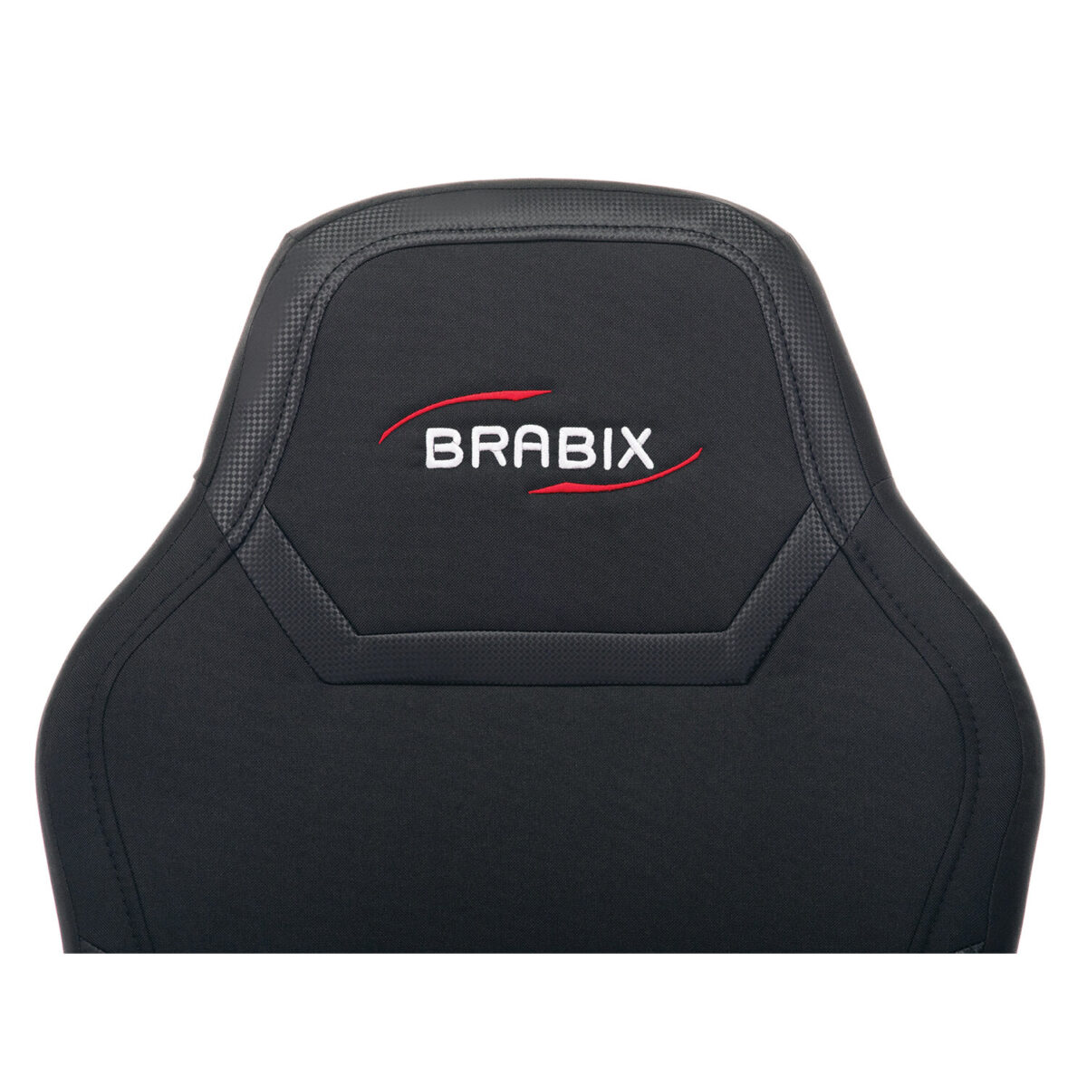 Кресло компьютерное BRABIX "Alpha GM-018", ткань/экокожа, черное, 532636, GM-018_532636 — изображение 5