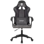 Кресло компьютерное BRABIX "Forcer GM-127", 2 подушки, экокожа/велюр, черное/серое, 533216 — изображение 3