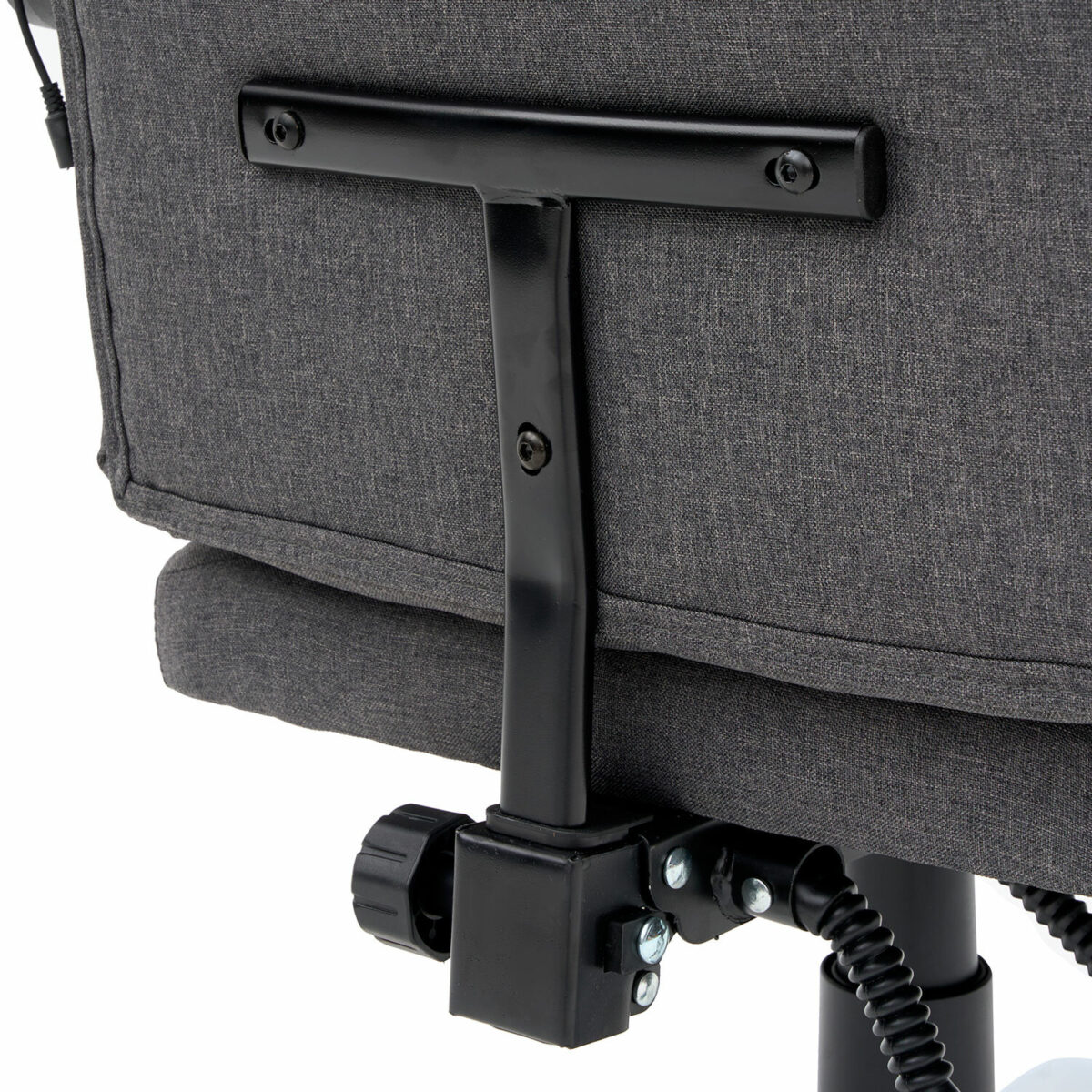 Кресло офисное CROMEX (КРОМЕКС) "Chill MS-005", с функцией вибромассажа, подножка, ткань, серое, 532959 — изображение 15