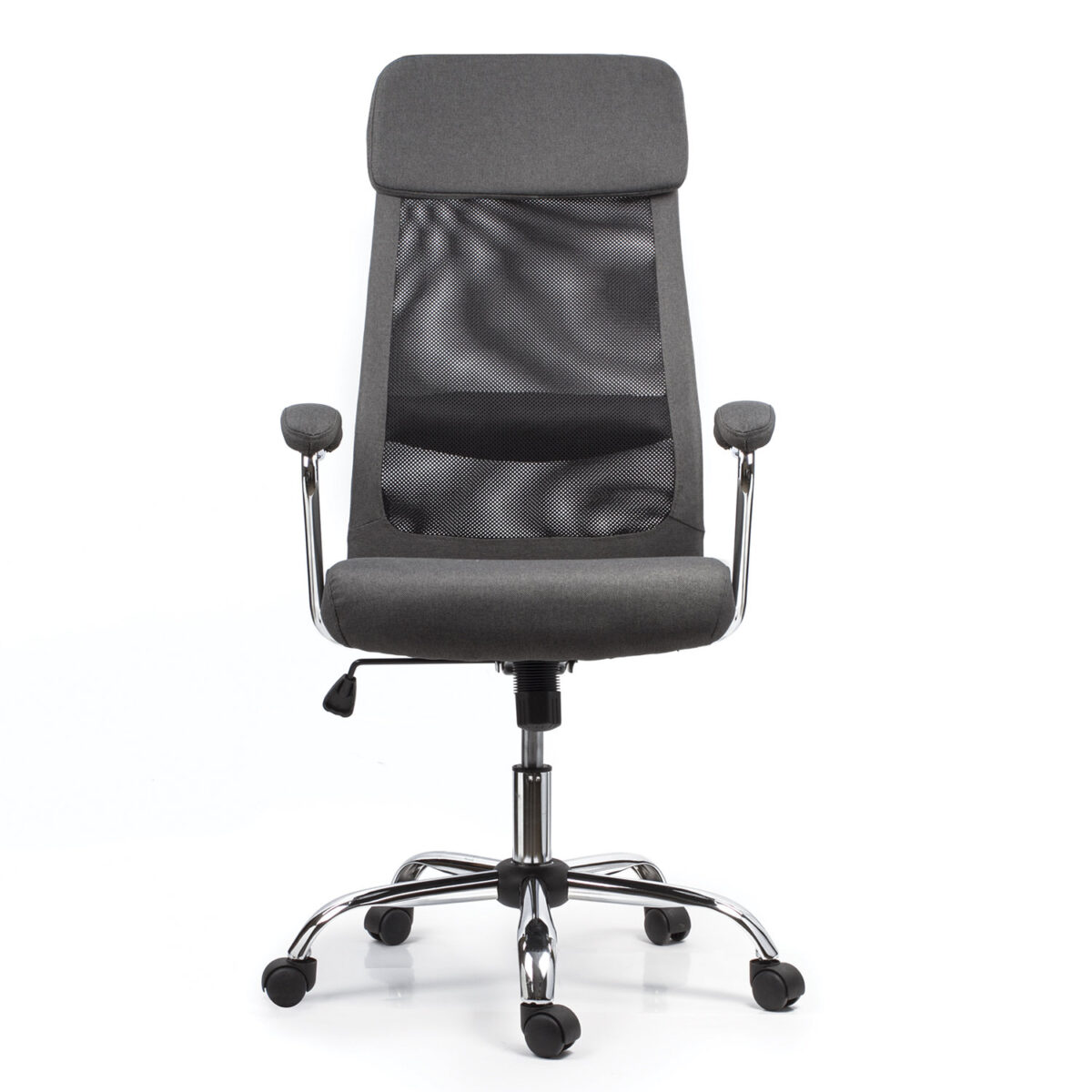 Кресло офисное BRABIX "Flight EX-540", хром, ткань, сетка, серое, 531848 — изображение 5