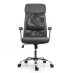 Кресло офисное BRABIX "Flight EX-540", хром, ткань, сетка, серое, 531848 — изображение 5