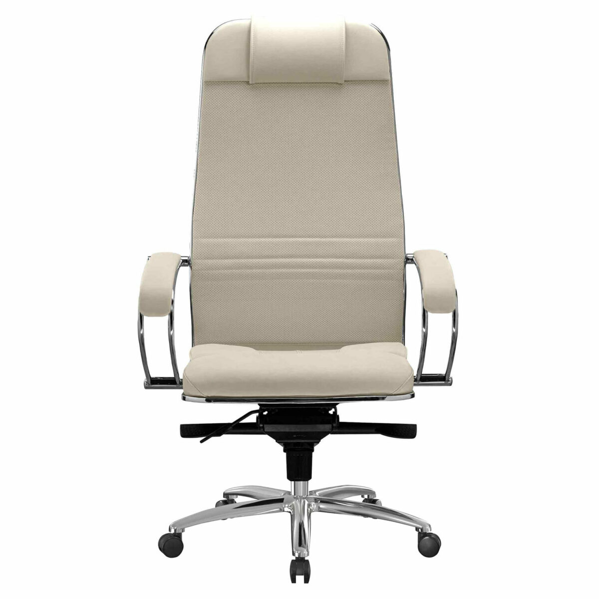 Кресло офисное МЕТТА "SAMURAI" KL-1, экокожа, бежевое — изображение 4