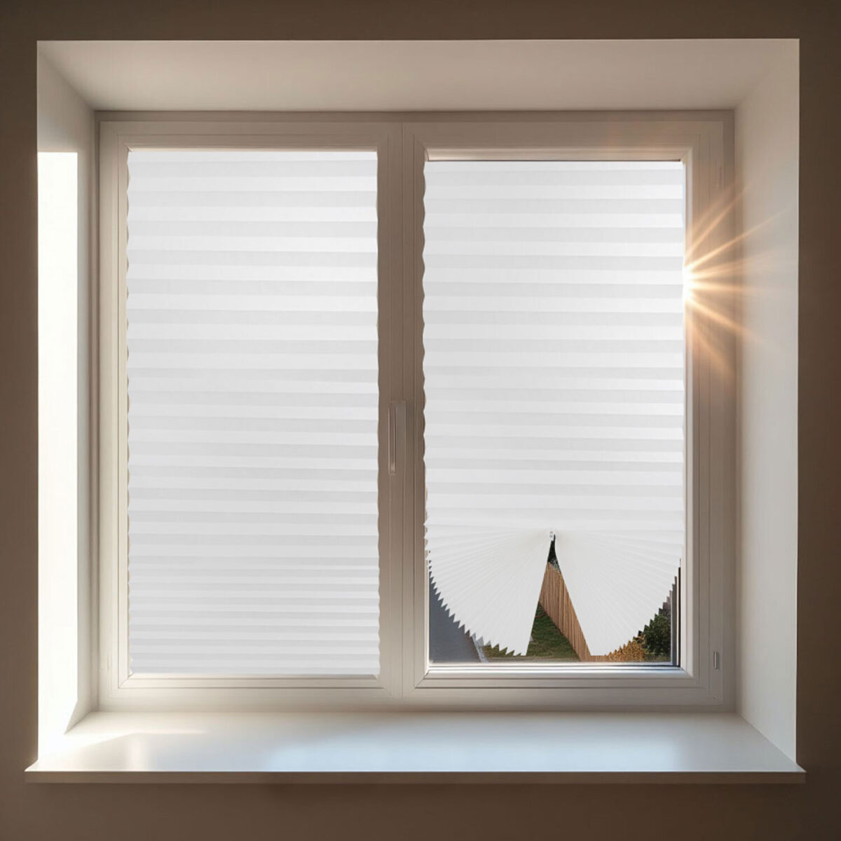 Жалюзи-плиссе, штора тканевая самоклеящаяся BRABIX, 60х180 см, "СТАНДАРТ+", 80 г/м2, цвет белый, 1 шт., 700007 — изображение 12