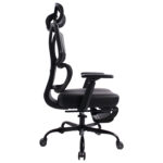 Кресло BRABIX PREMIUM "Venom GM-530", подножка, синхромеханизм, экокожа/сетка, черное/серое, 532951 — изображение 4