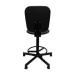 Стул кресло кассира, ресепшн РС37, на винте, без подлокотников, ткань, темно-серый — изображение 5