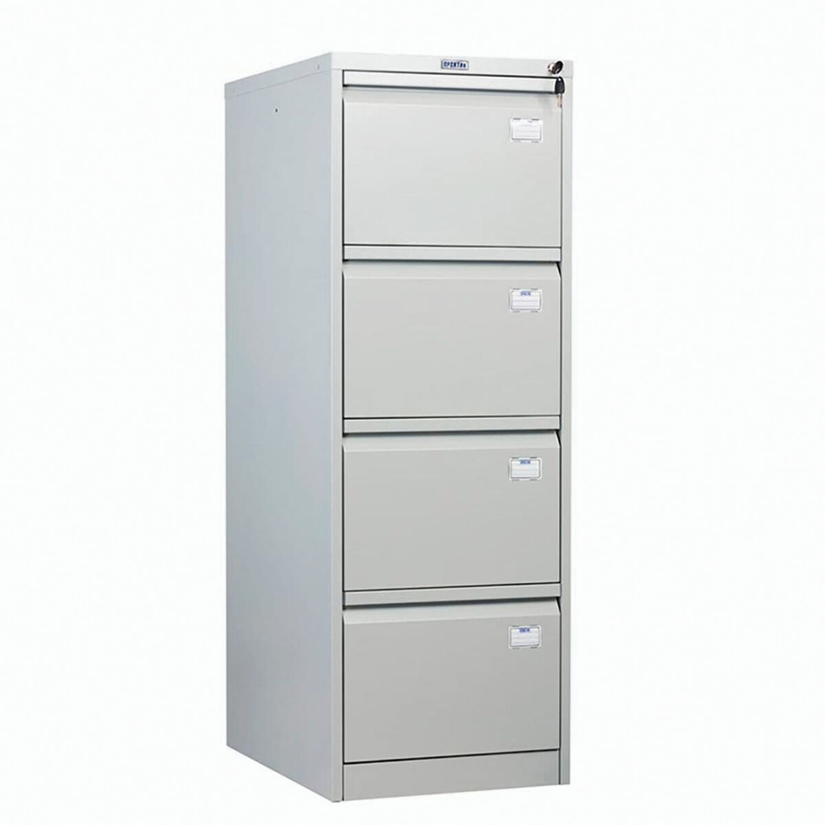 Шкаф картотечный ПРАКТИК "AFC-04", 1320х470х646 мм, 4 ящика, для 220 подвесных папок, формат папок Foolscap или A4 (БЕЗ ПАПОК) — изображение 2