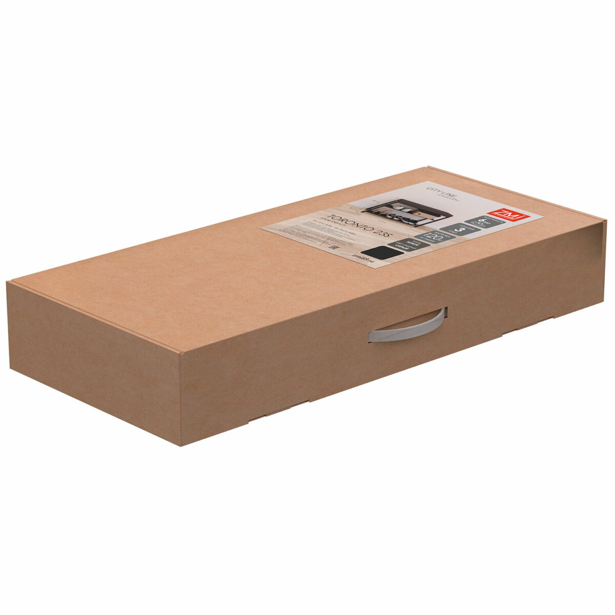 Банкетка для обуви "Торонто-23S", 670х300х490 мм, 2 полки, металл/ткань, белая/бежевая, БТ23СББ — изображение 6