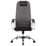 Кресло офисное BRABIX PREMIUM "Ultimate EX-800" хром, плотная двойная сетка Х2, черное/серое, 532912 — изображение 6