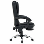 Кресло офисное CROMEX (КРОМЕКС) "Lounge MS-007", подножка, 6 массажных модулей, экокожа, черное, 532960 — изображение 4