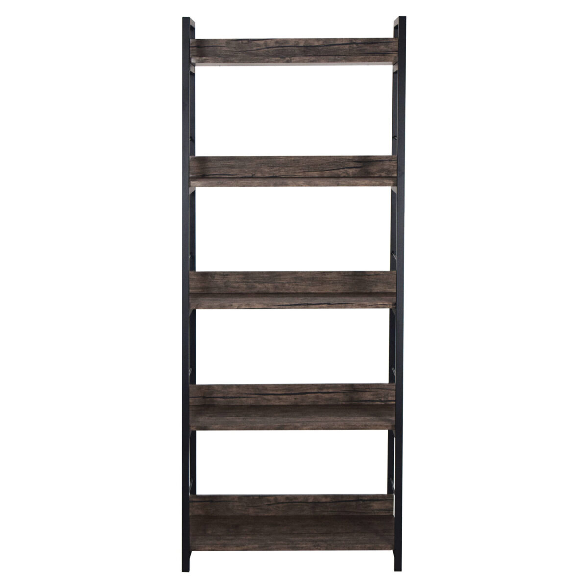 Стеллаж на металлокаркасе BRABIX "LOFT SH-003", 600х350х1500 мм, 5 полок, цвет морёный дуб, 641234 — изображение 3