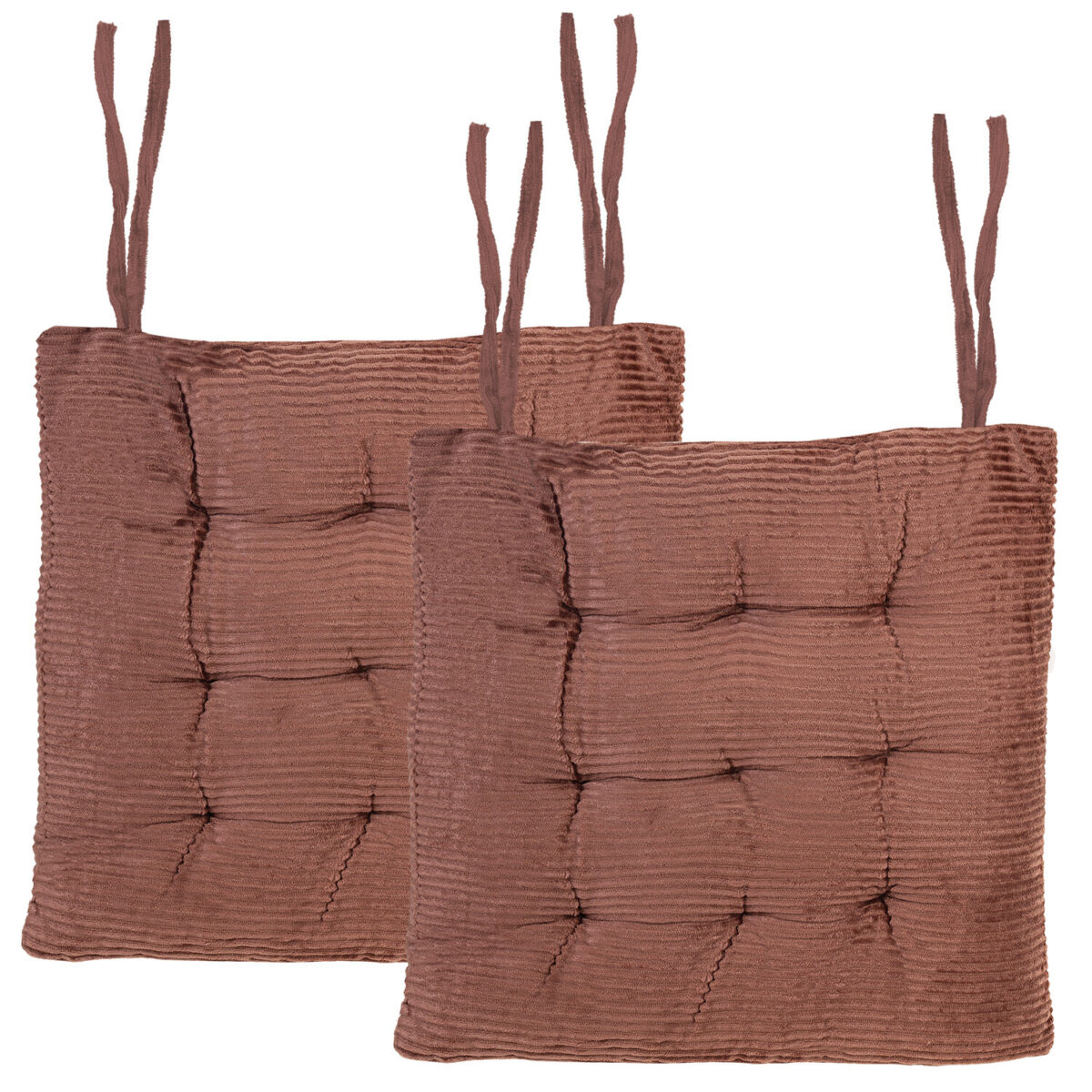 Подушка на стул "ВЕЛЬВЕТ" 38х38 см, полиэстер, коричневая, PRIMILA (ПРИМИЛА) CLASSIC, 700506 — изображение 7