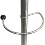 Вешалка-стойка BRABIX "CR-855" на мраморном диске, металл, 4+3 крючка, цвет серебристый, 606434 — изображение 4