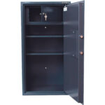 Сейф BRABIX "КМ-900Т", 900х470х400 мм, 51 кг, ключевой замок + 2 полки, трейзер, крепление к стене, 291168 — изображение 3