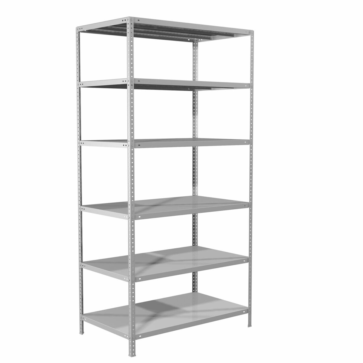 Стеллаж металлический BRABIX "MS 220/60-6", 2200х1000х600 мм, 6 полок, 291376 — изображение 2