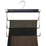 Вешалка-плечики качели 3 секции, металлическая, для юбок и брюк, ПВХ-покрытие, BRABIX, 607473 — изображение 4