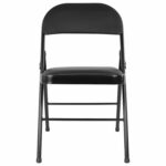 Стул складной BRABIX "Golf Plus CF-003 Комфорт", черный каркас, кожзам черный, 531566 — изображение 4