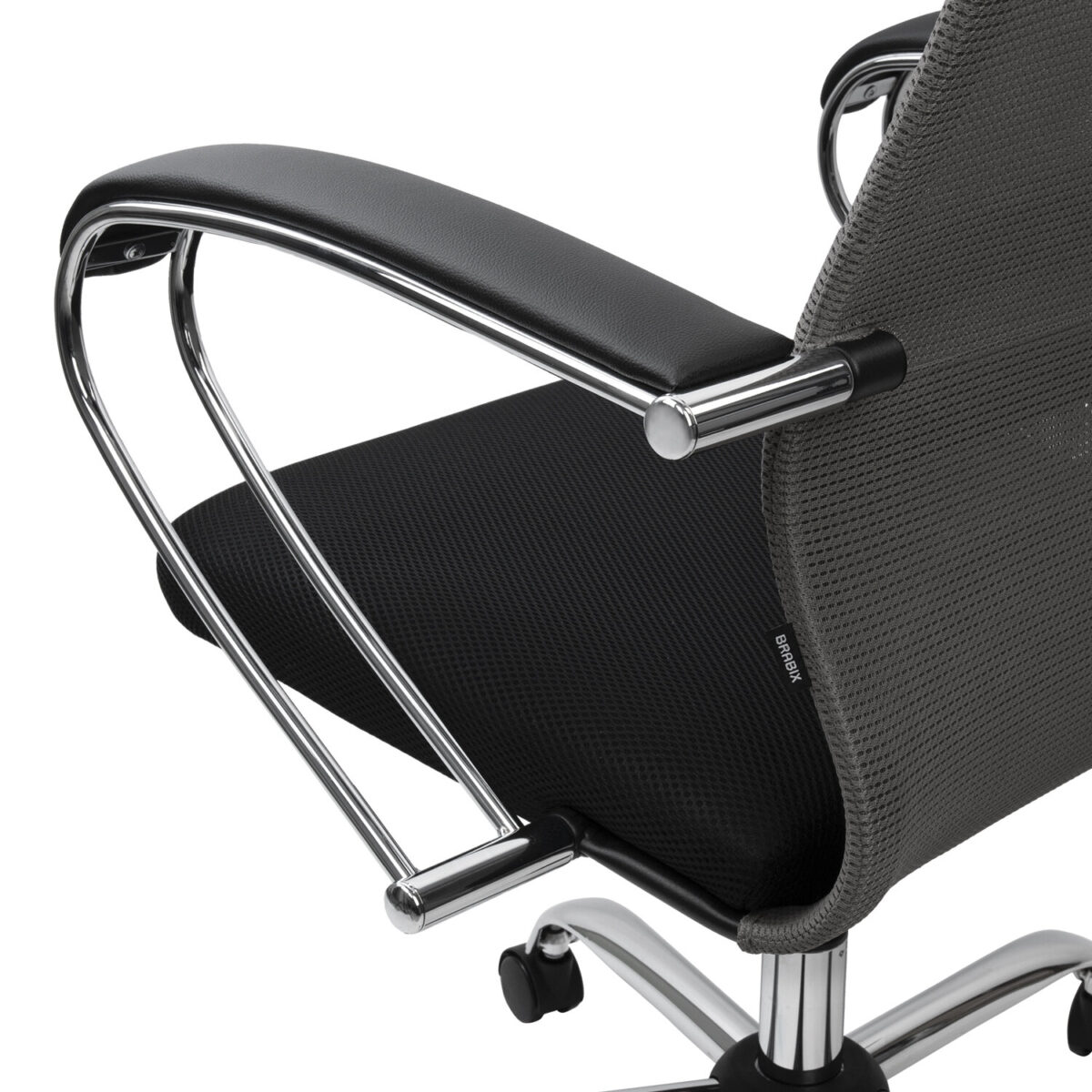 Кресло офисное BRABIX PREMIUM "Ultimate EX-800" хром, плотная двойная сетка Х2, черное/серое, 532912 — изображение 19