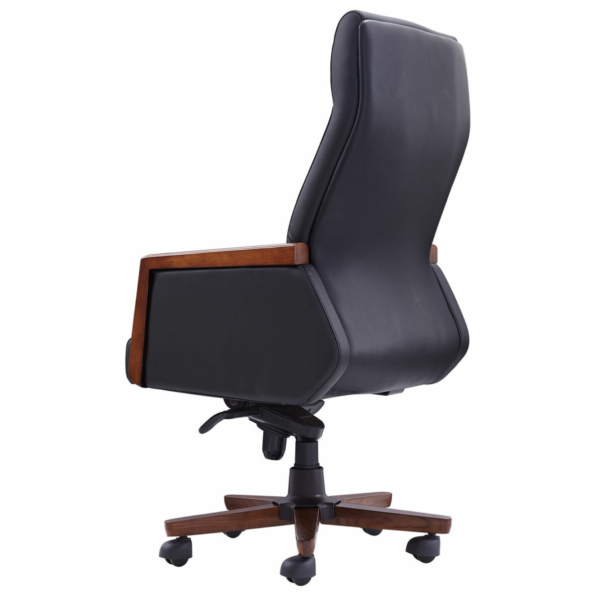 Кресло HAWASAN (ХАВАСАН) "Overlord EX-770", мультиблок, дерево, натуральная кожа, черное, 532934 — изображение 4