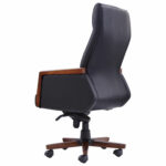 Кресло HAWASAN (ХАВАСАН) "Overlord EX-770", мультиблок, дерево, натуральная кожа, черное, 532934 — изображение 4