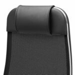 Кресло офисное МЕТТА "К-12", хром, ткань-сетка, сиденье и спинка регулируемые, черное — изображение 13