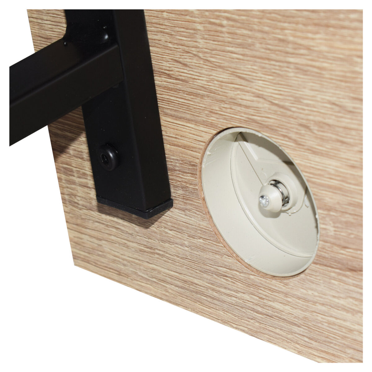 Стол на металлокаркасе BRABIX "LOFT CD-006", 1200х500х730 мм, 2 полки, цвет дуб натуральный, 641226 — изображение 11