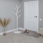 Вешалка-стойка "Дерево", 1,81 м, диск 37,5 см, 15 крючков, металл, белая, ВНП 211 Б — изображение 2