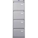 Шкаф картотечный ПРАКТИК "A-44" 1305х408х485 мм, 4 ящика для 168 подвесных папок, формат папок A4 (БЕЗ ПАПОК) — изображение 2