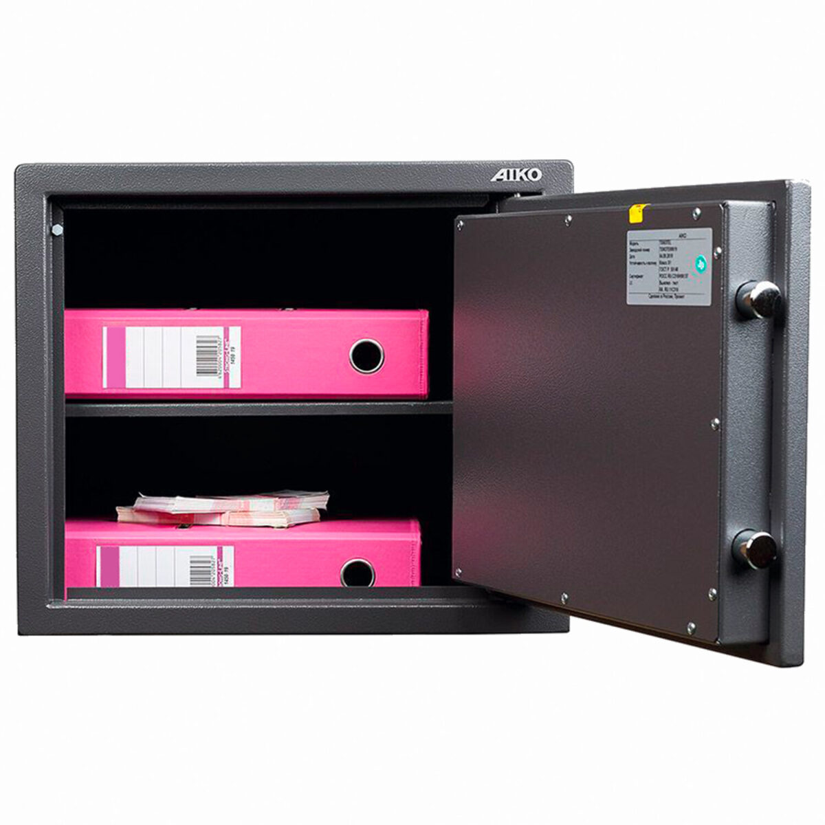 Сейф AIKO "TSN-37 EL", 370х435х381,мм, 17 кг, электронный замок, полка, S10399520414 — изображение 3