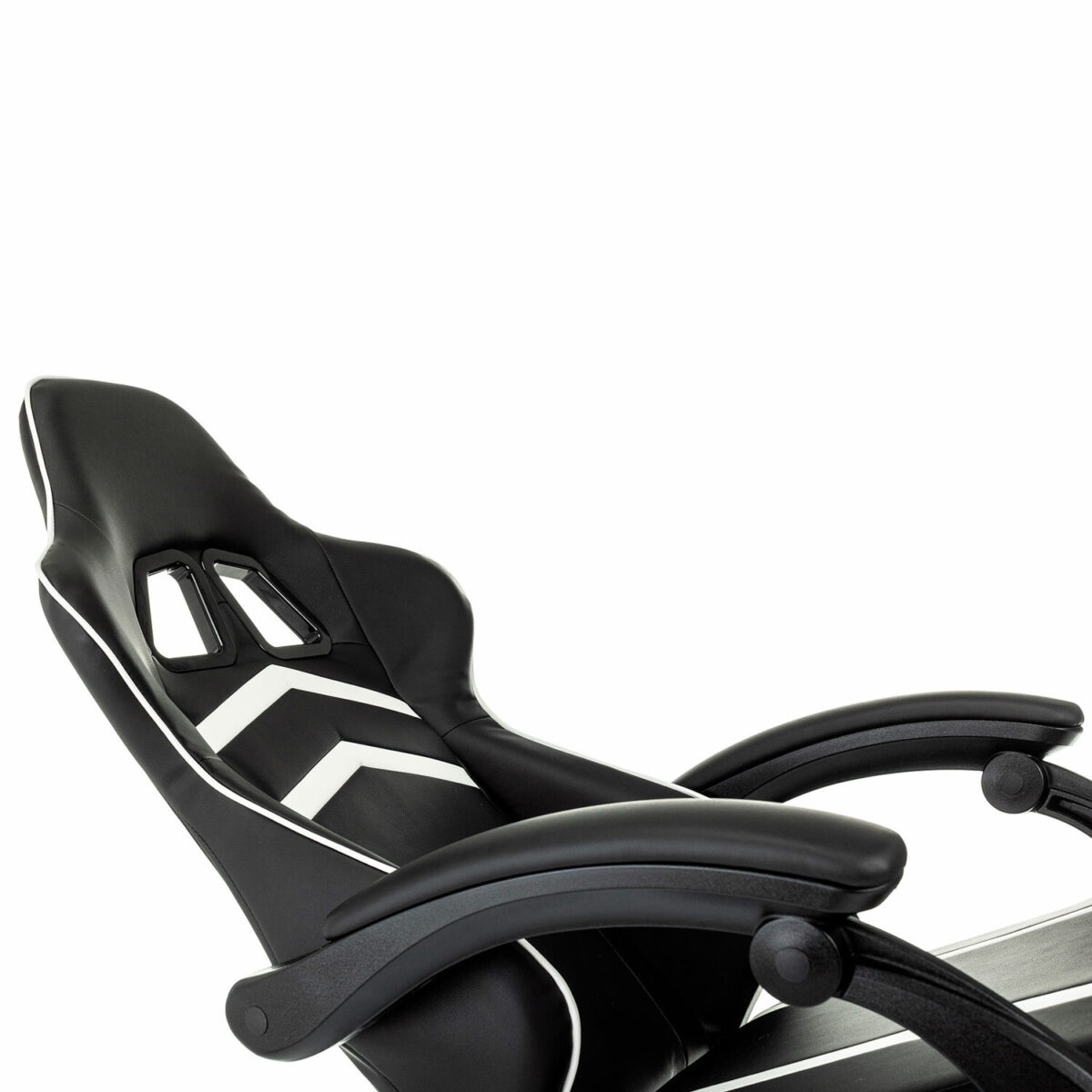 Кресло компьютерное BRABIX "Shooter GM-123", 2 подушки, экокожа, черное/белое, 533191 — изображение 8