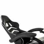 Кресло компьютерное BRABIX "Shooter GM-123", 2 подушки, экокожа, черное/белое, 533191 — изображение 8