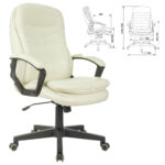 Кресло офисное BRABIX PREMIUM "Omega EX-589", экокожа, бежевое, 532095 — изображение 2