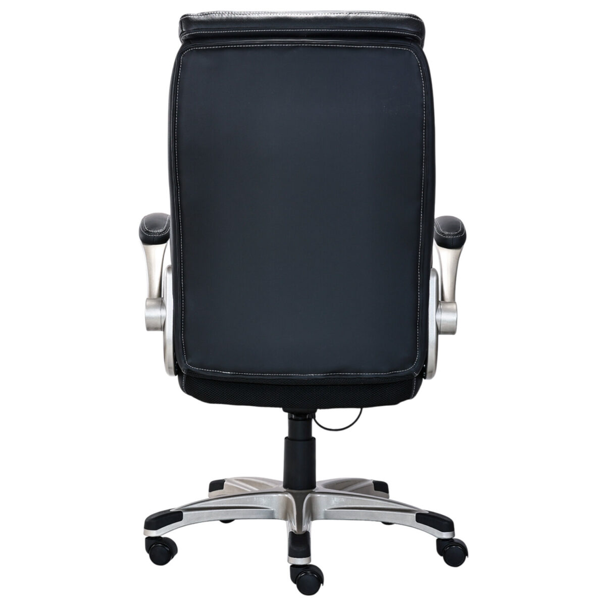 Кресло HAWASAN (ХАВАСАН) "Target EX-567", откидные подлокотники, рециклированная кожа, черное, 532974 — изображение 5