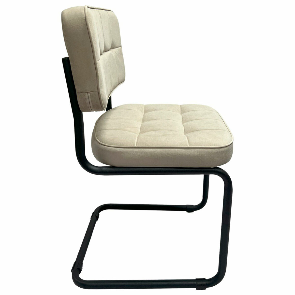 Стулья КОМПЛЕКТ 2 шт., РС14М, черный каркас, велюр, бежевый, разобранные — изображение 5