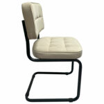 Стулья КОМПЛЕКТ 2 шт., РС14М, черный каркас, велюр, бежевый, разобранные — изображение 5