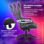 Кресло компьютерное BRABIX "Techno Pro GM-003", экокожа, черное/серое, вставки серые, 531814 — изображение 11